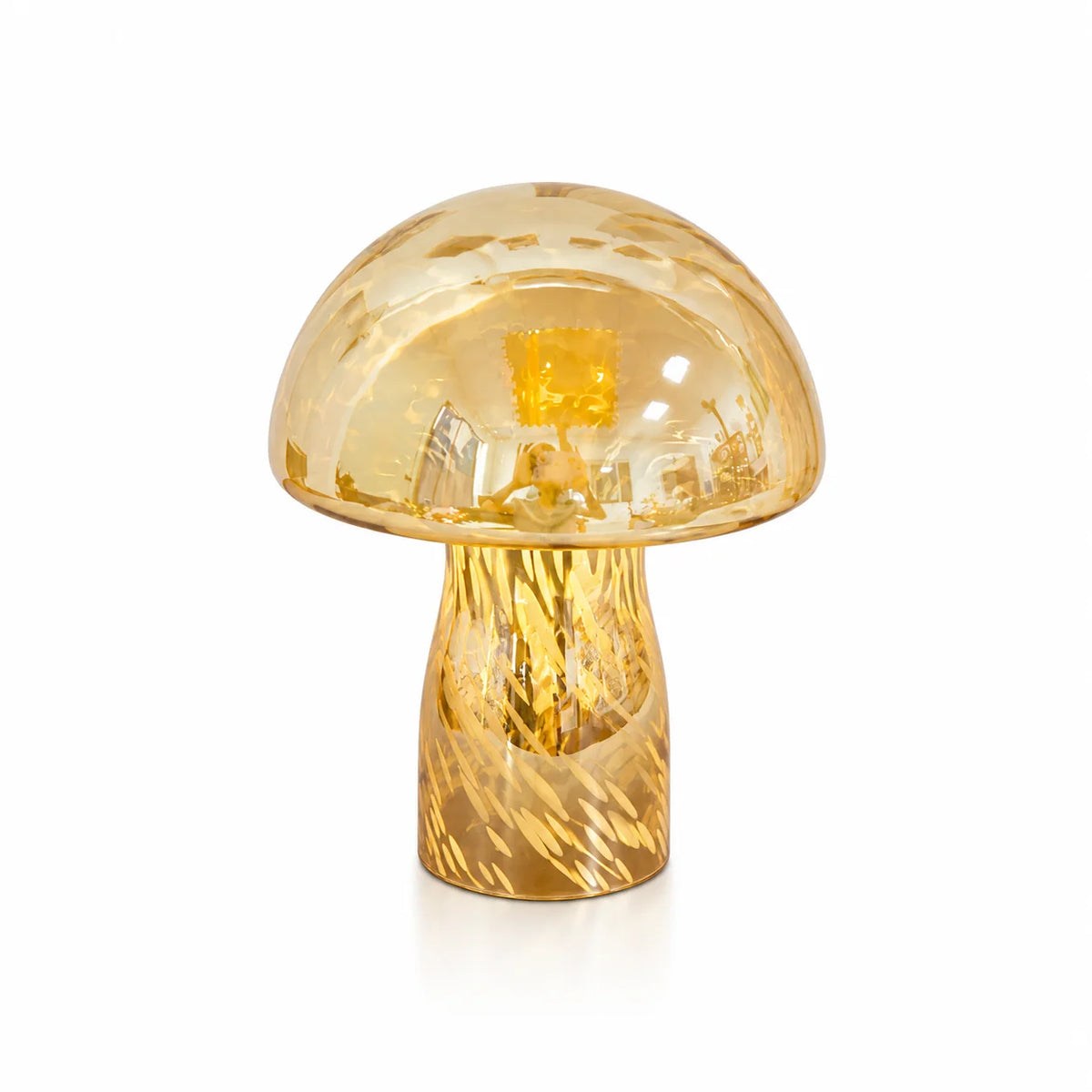 Lampe champignon verre