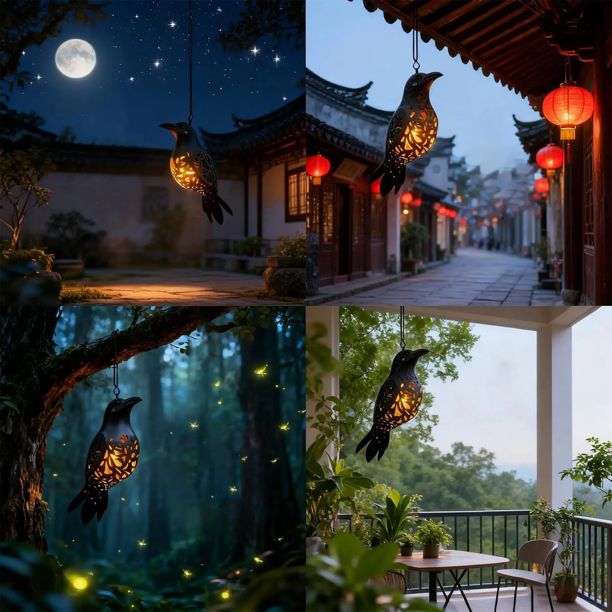 Lampe corbeau