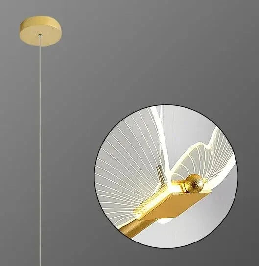 Lampe de chevet suspendu