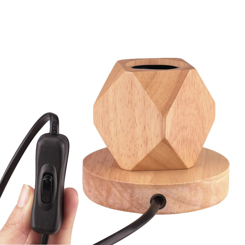 Lampe de chevet bois