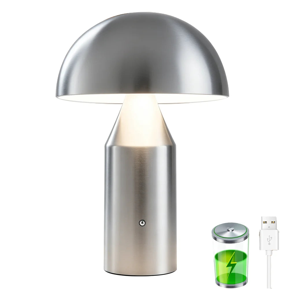 Lampe champignon métal
