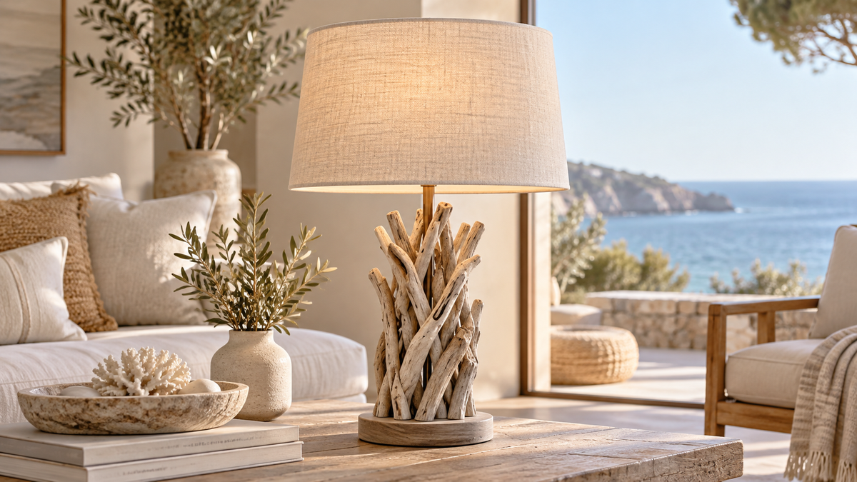 Lampes bois flotté