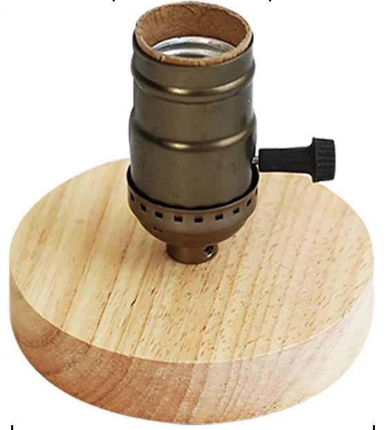 Lampe de bureau en bois