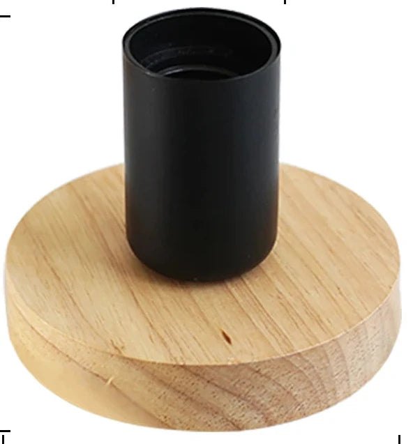 Lampe de bureau en bois