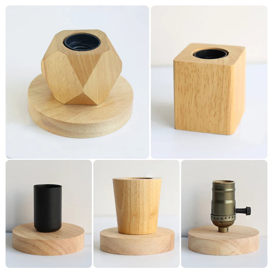 Lampe de chevet bois