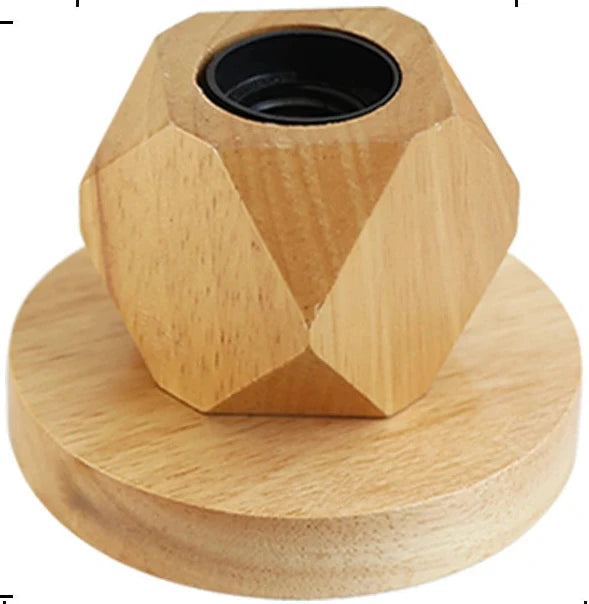 Lampe de bureau en bois