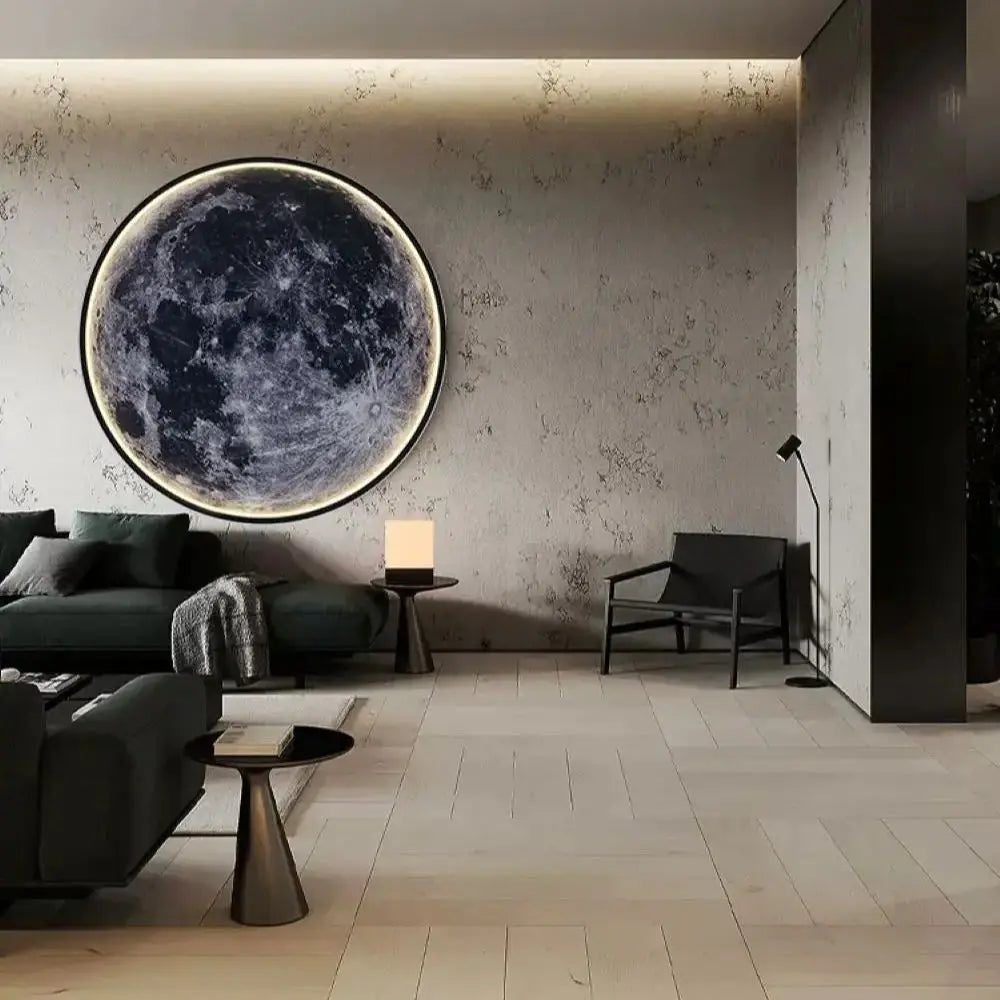 lampe lune murale