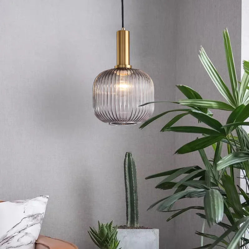 Lampe en verre soufflé