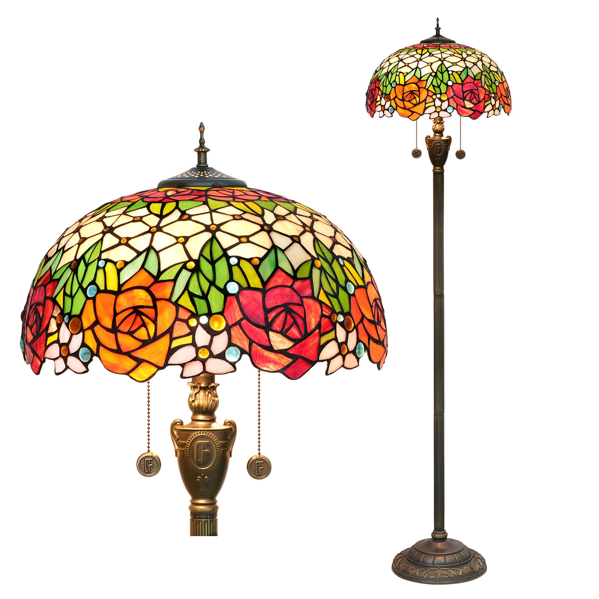 lampe pied en verre