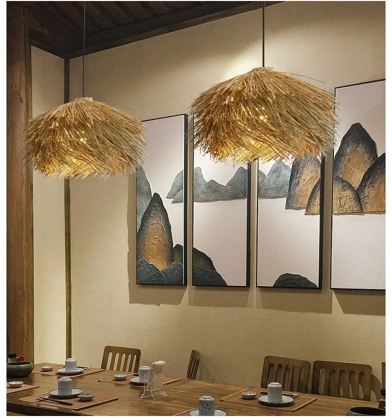 lampe paille