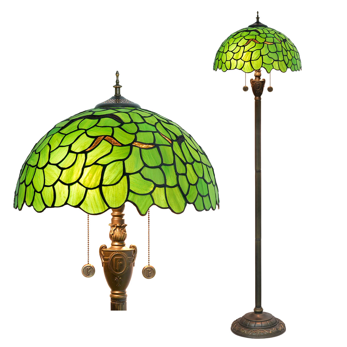 lampe pied en verre