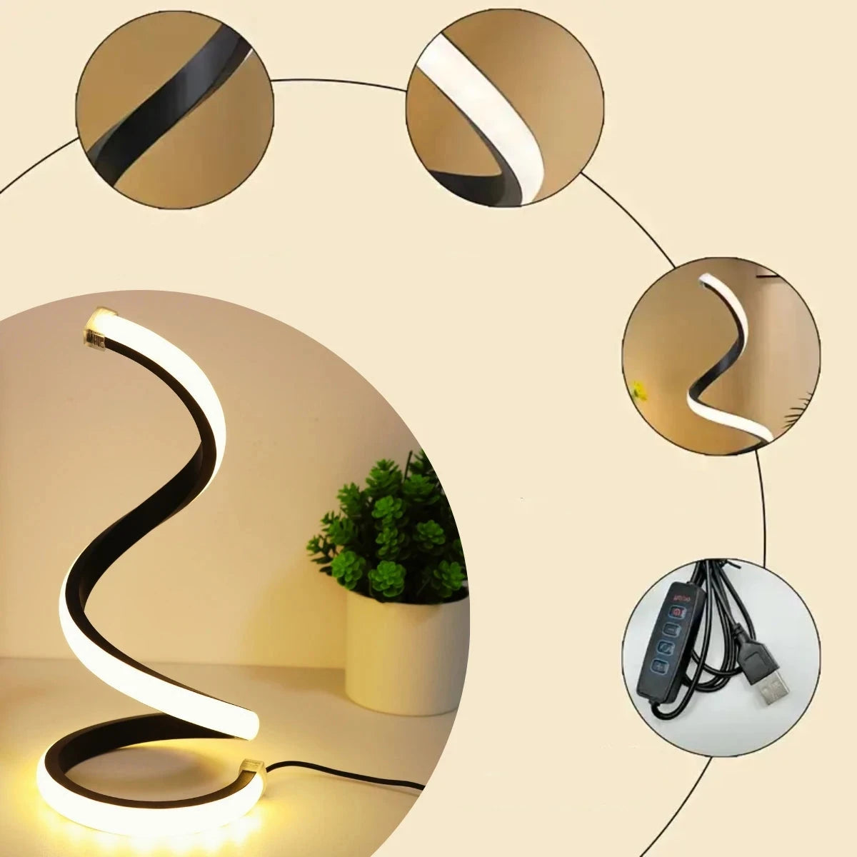 Lampe de salon à poser moderne