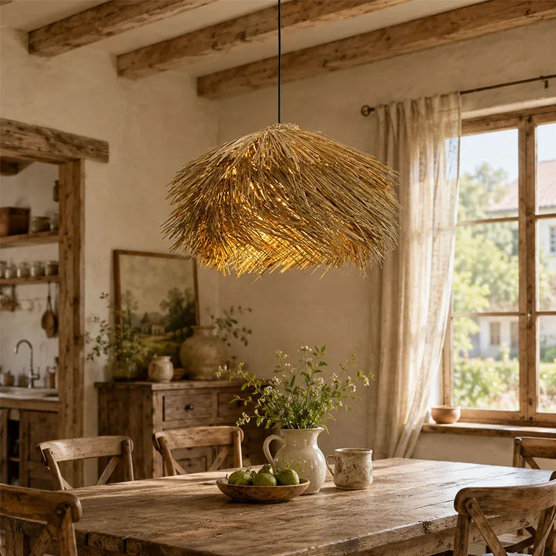 lampe paille