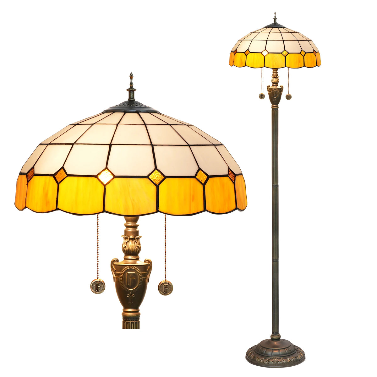 lampe pied en verre