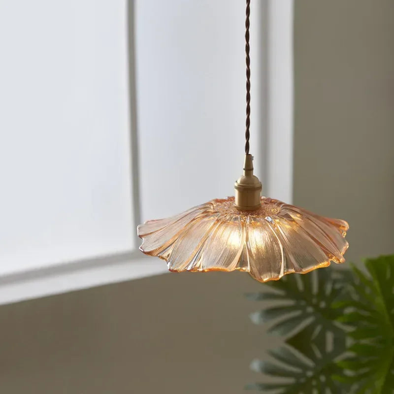 lampe fleur vintage