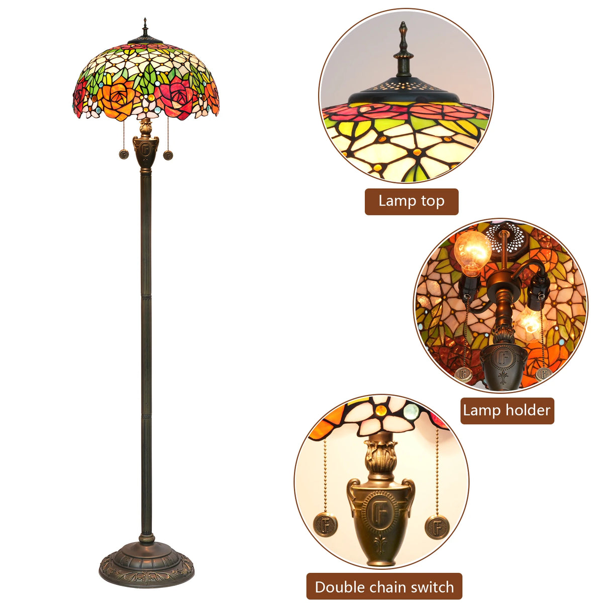 lampe pied en verre