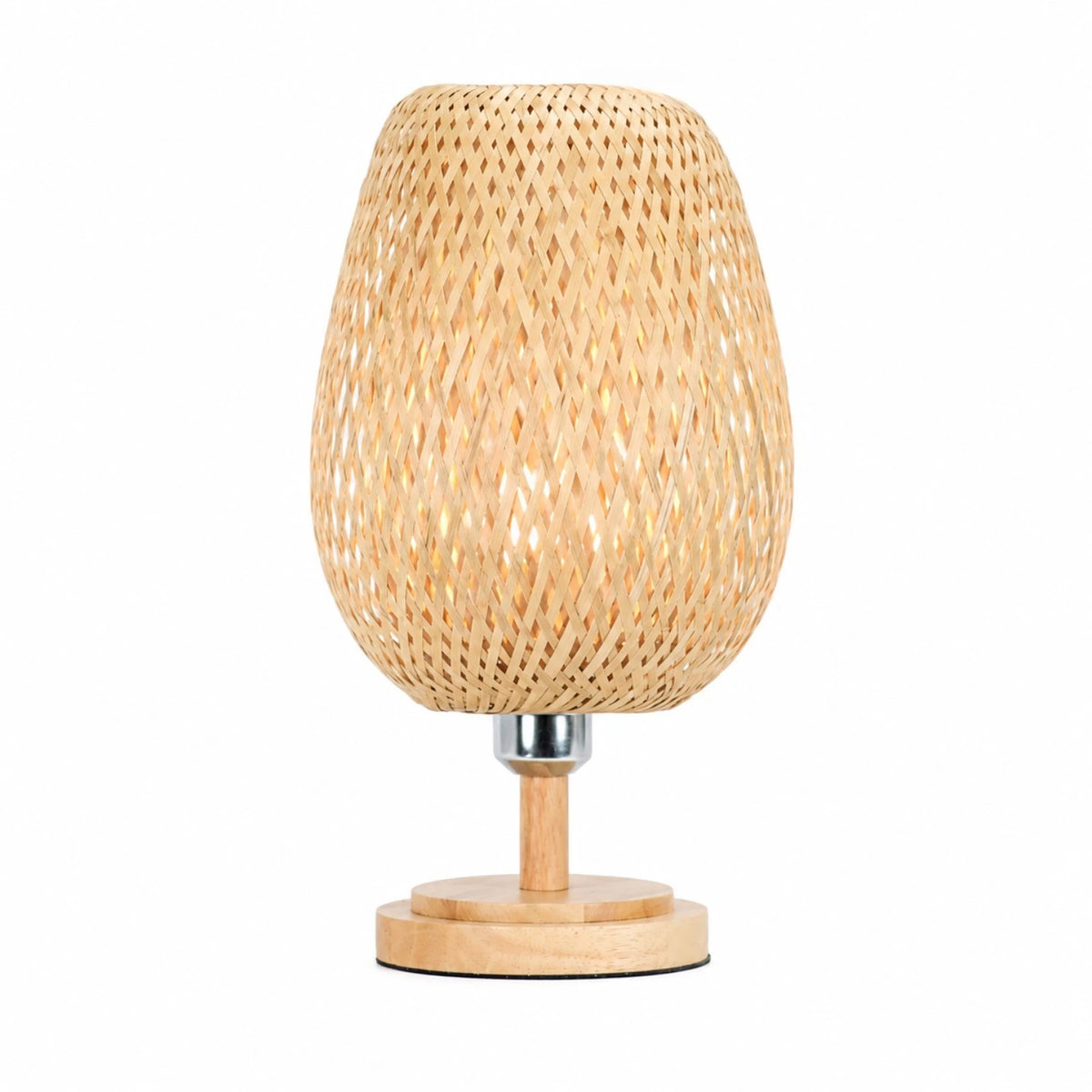 Lampe à poser rotin