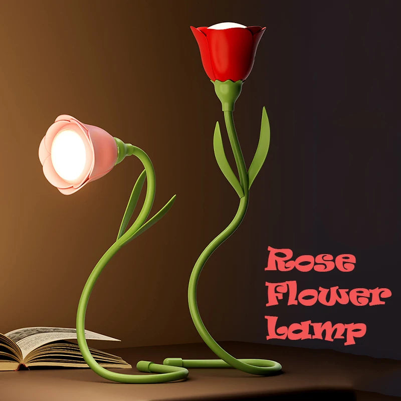 Lampe de chevet fleur