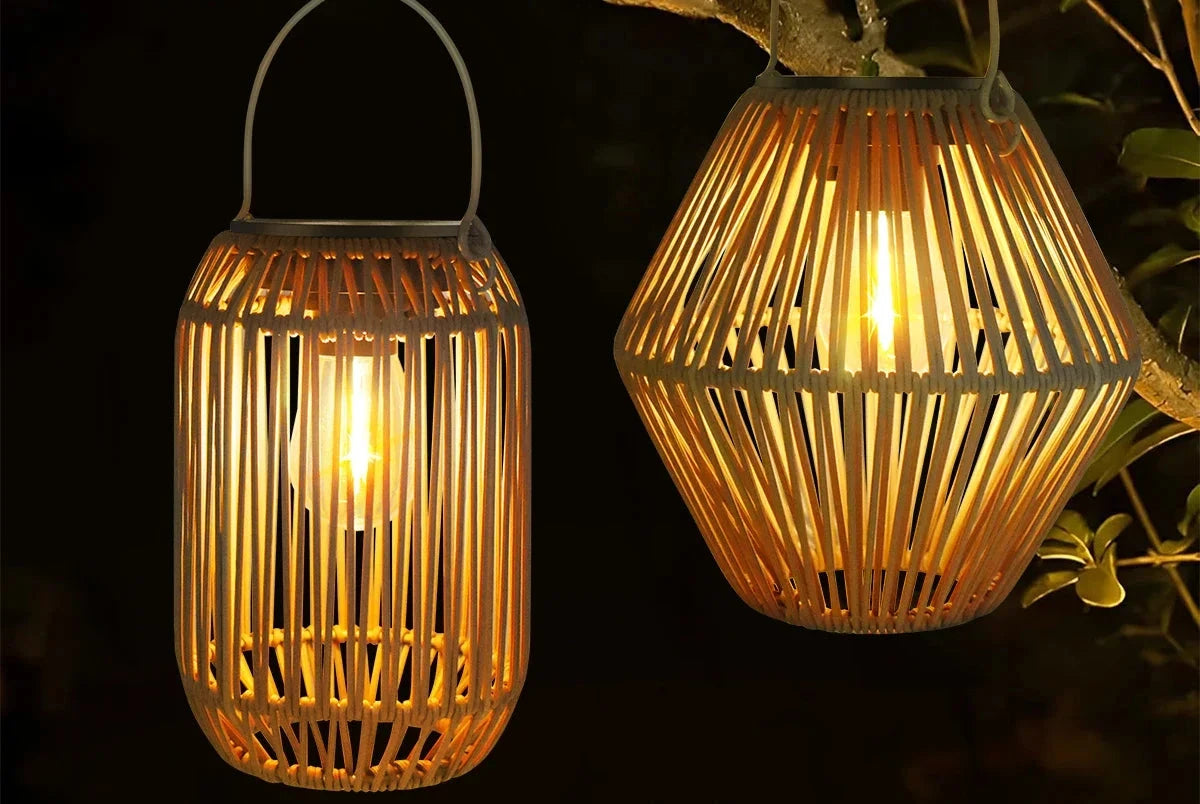 Lampe rotin