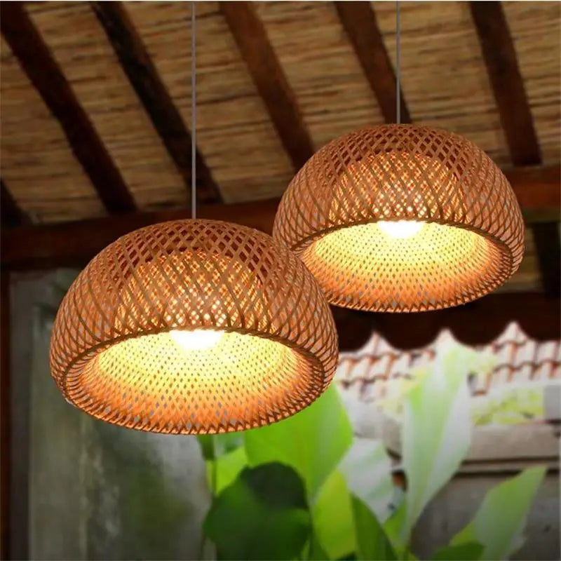 Lampe en bambou