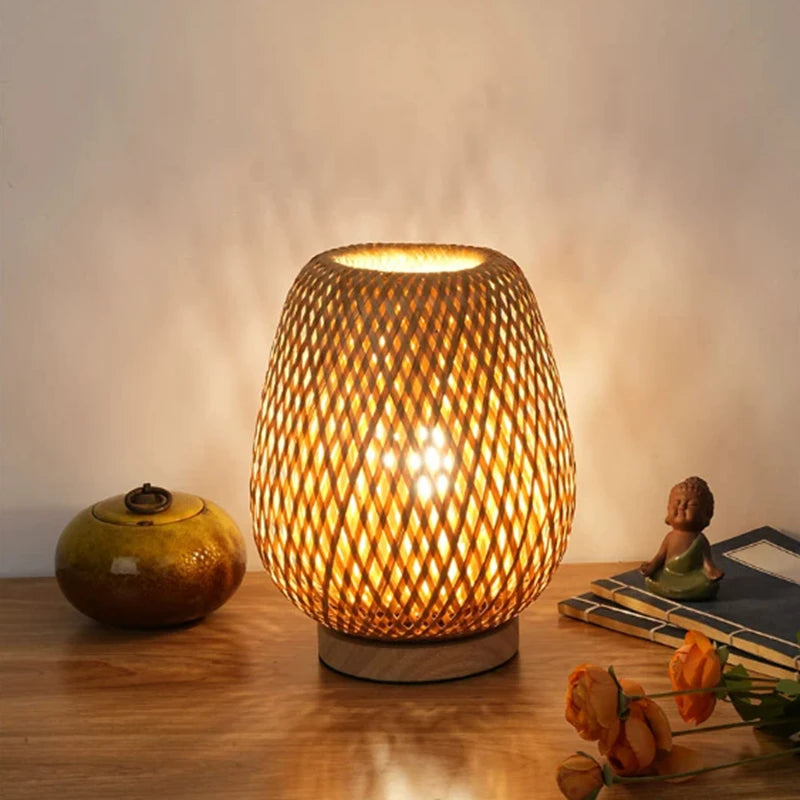 Lampe de chevet bambou