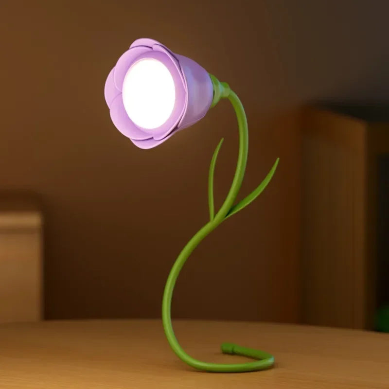 Lampe de chevet fleur
