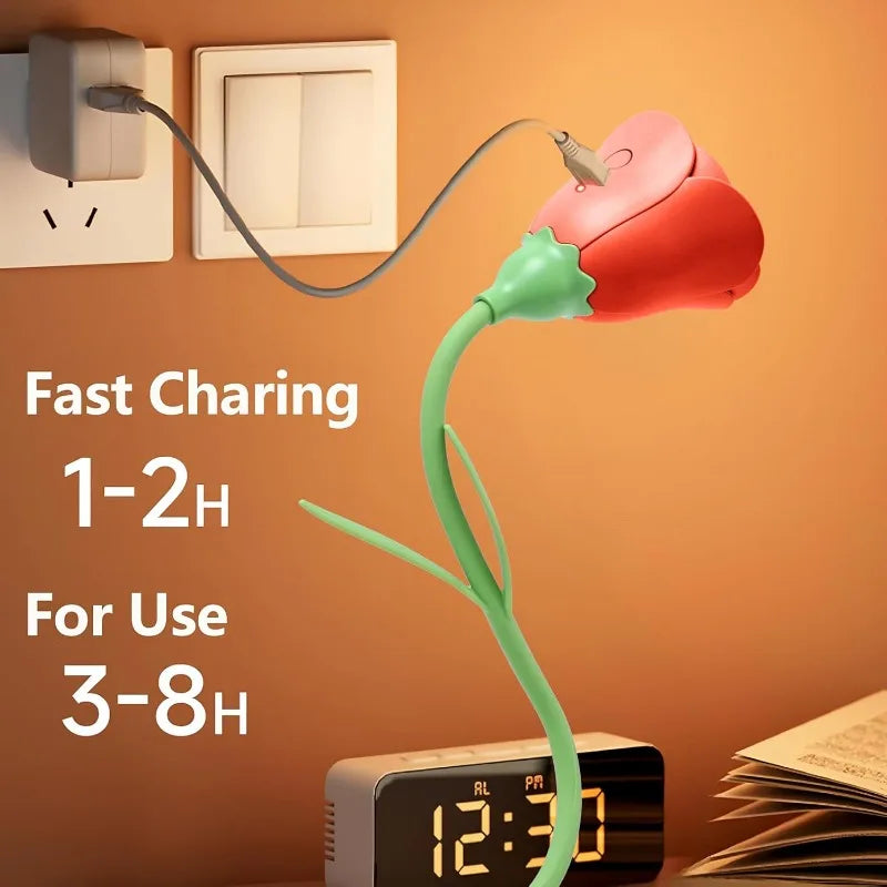 Lampe de chevet fleur