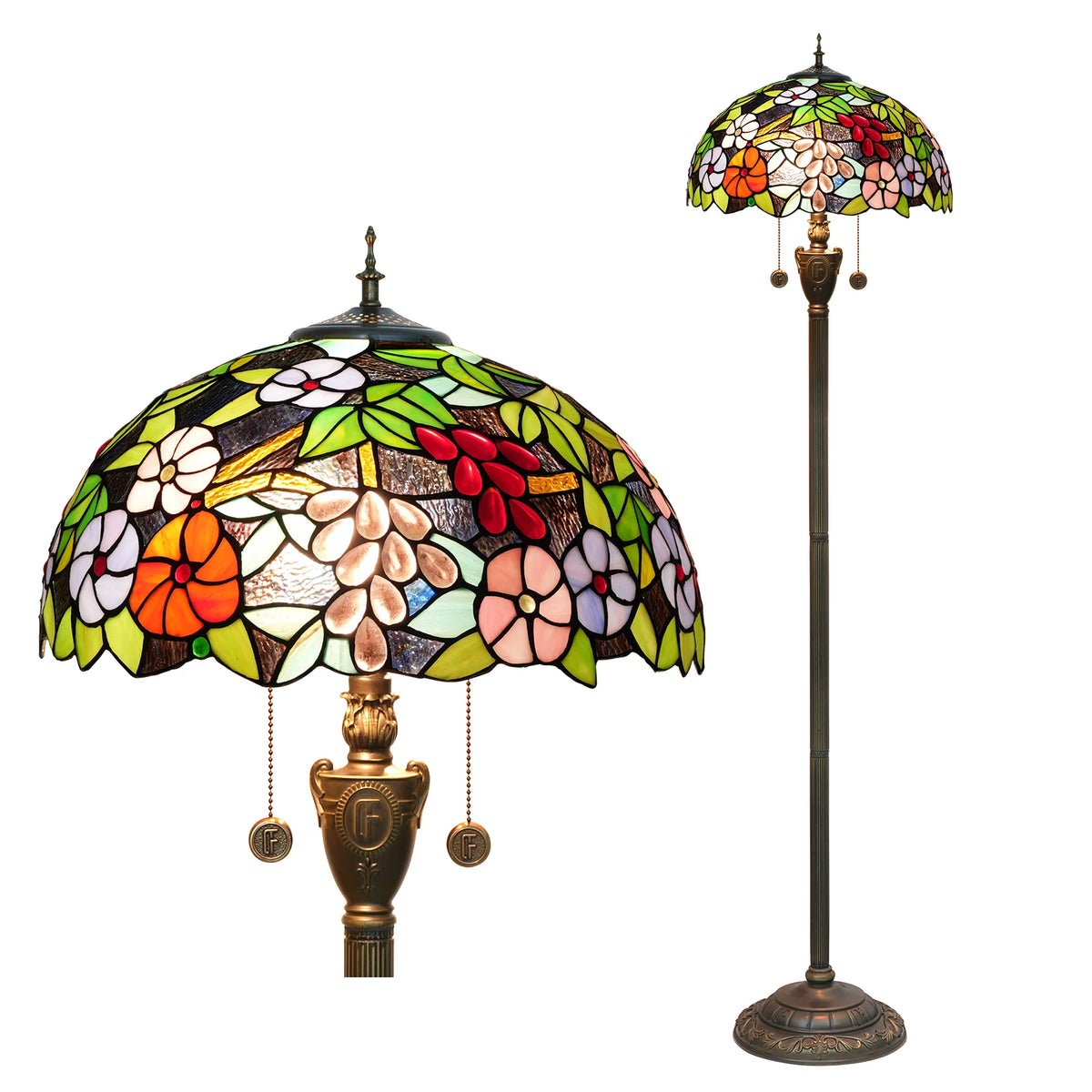 lampe pied en verre