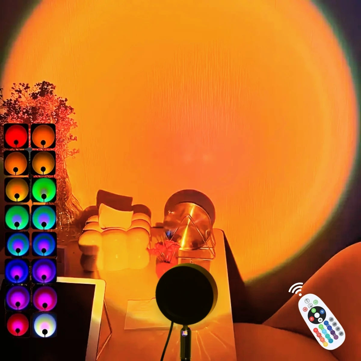 lampe effet coucher de soleil