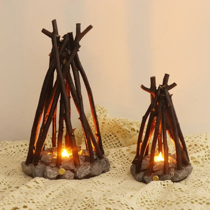 Lampe bois flotté