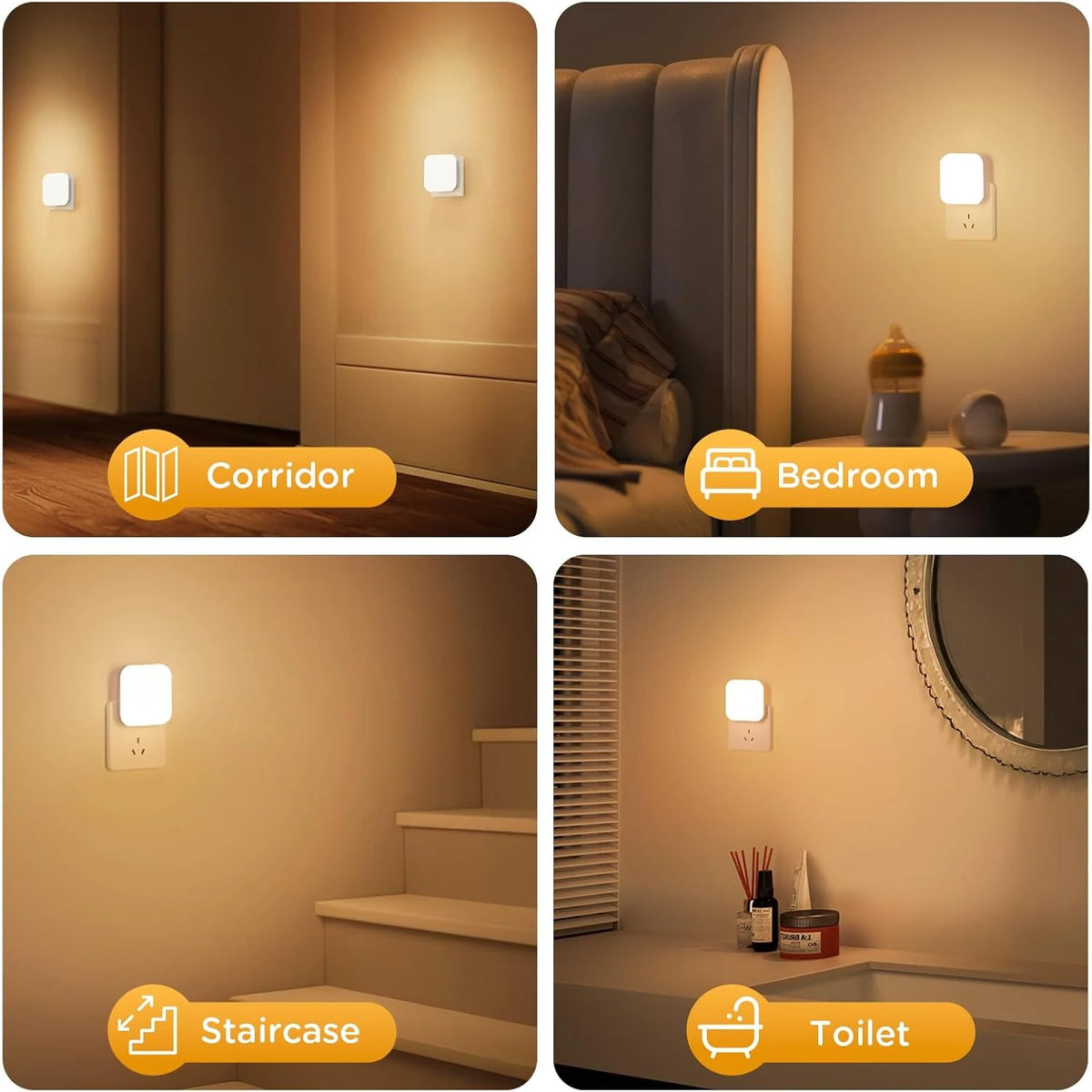 Lampe de chevet murale avec prise