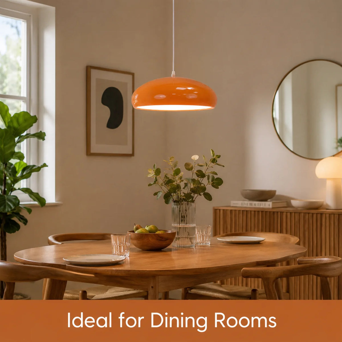 Lampe vintage orange