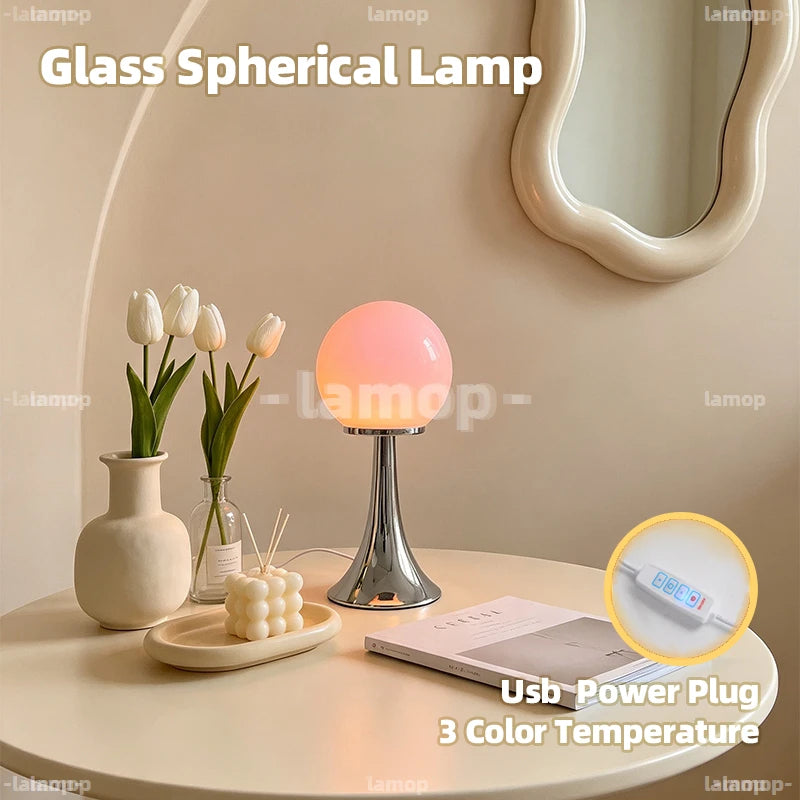Lampe à poser verre