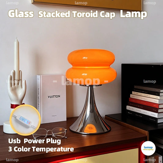 Lampe pate de verre