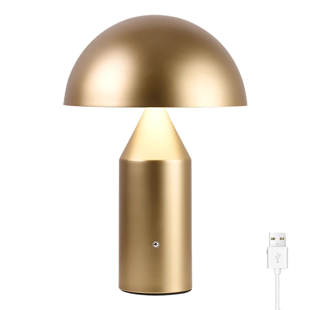 Lampe champignon métal