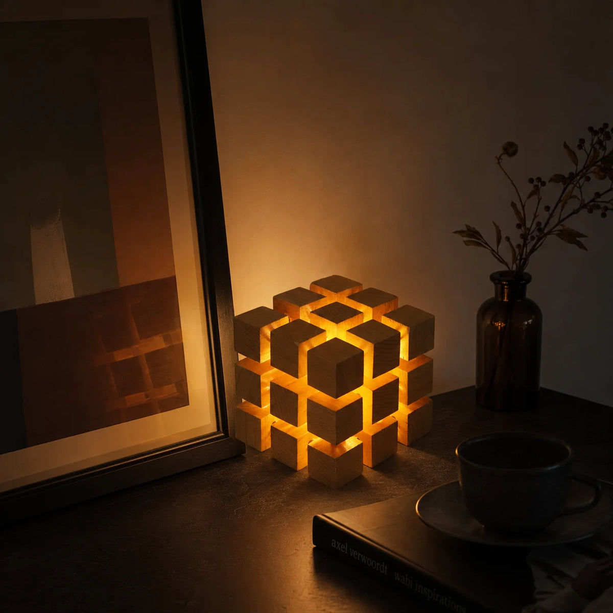 Lampes en bois naturel