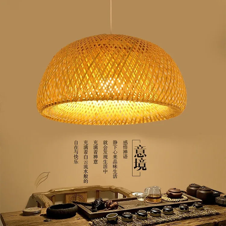 Lampe en bambou