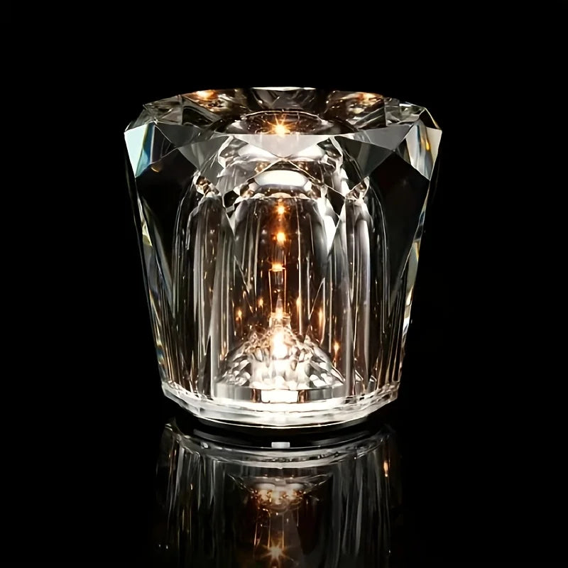 Lampe de chevet en cristal