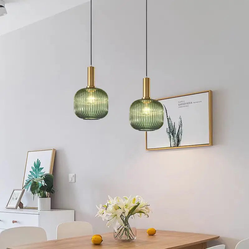 Lampe en verre soufflé