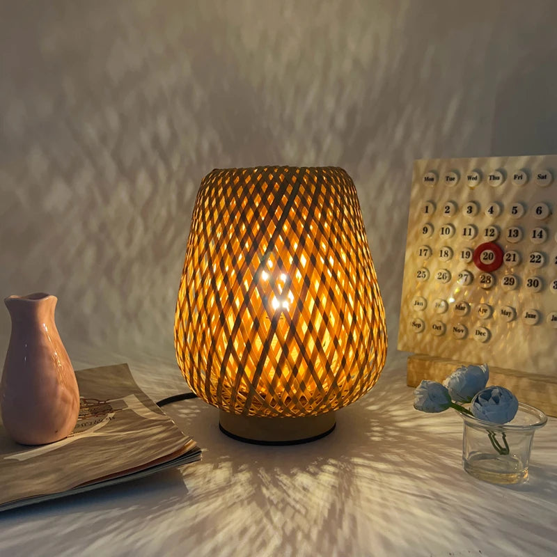 Lampe de chevet bambou