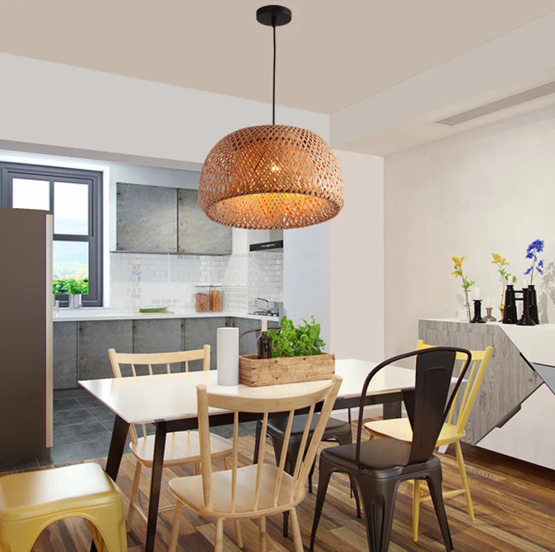 Lampe en bambou
