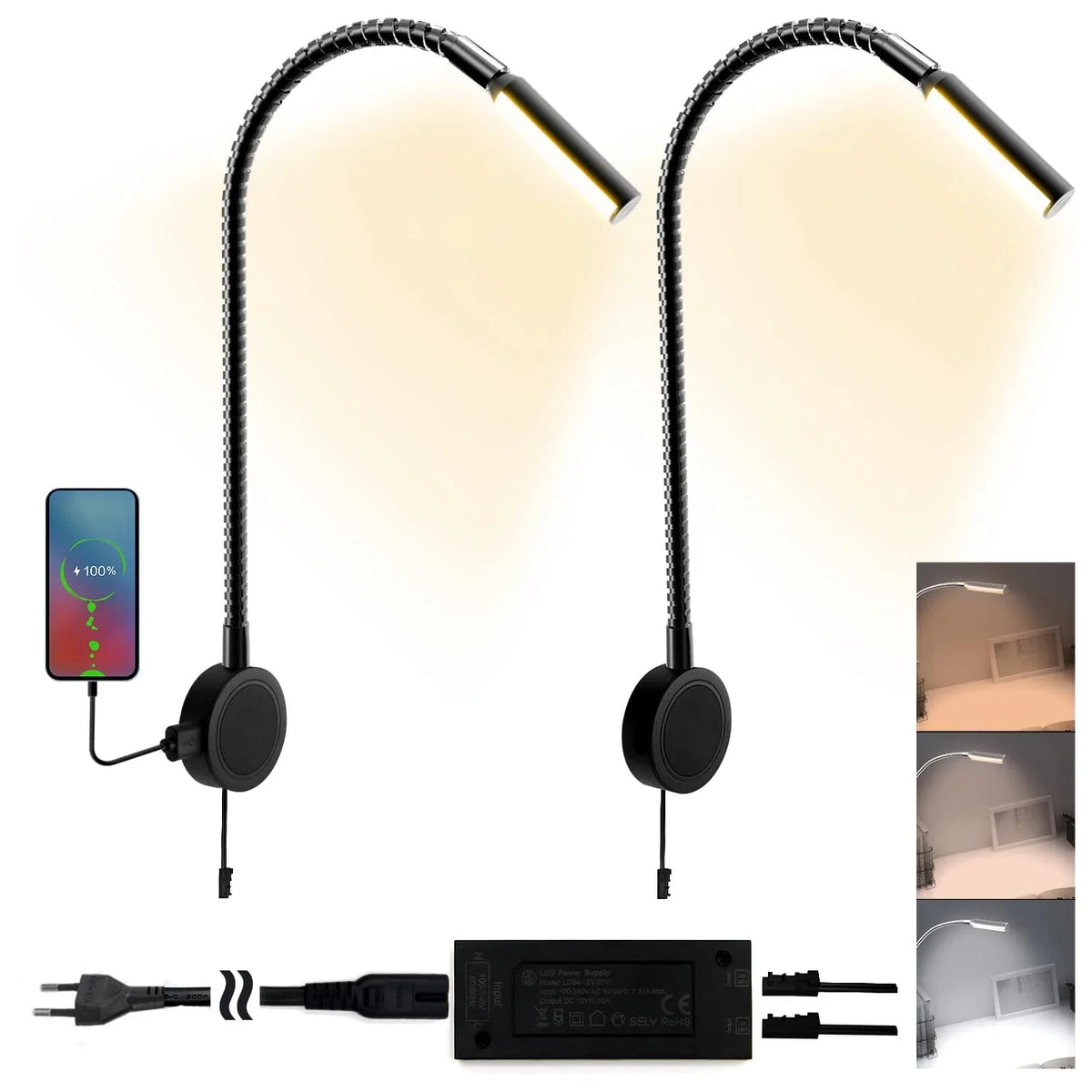 Lampe de chevet pour lire au lit