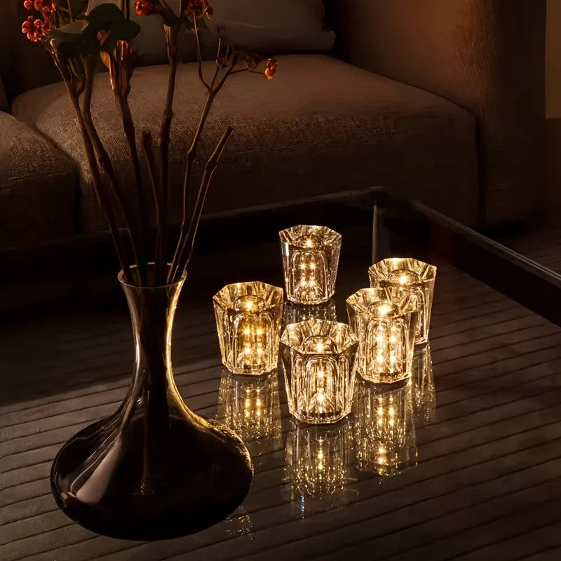Lampe de chevet en cristal