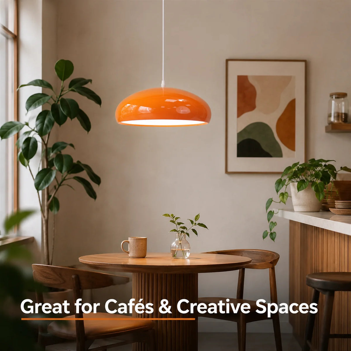 Lampe vintage orange