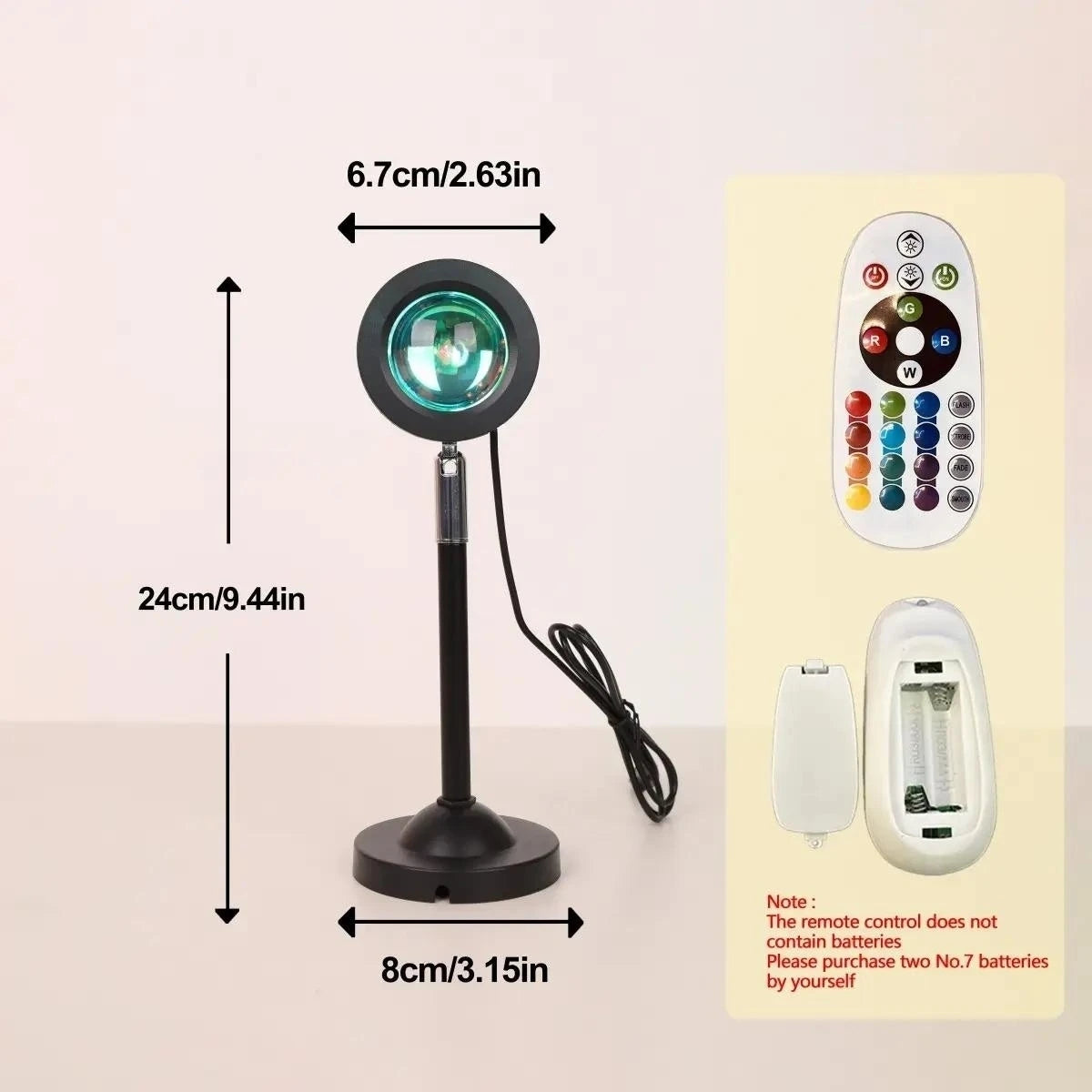 lampe effet coucher de soleil
