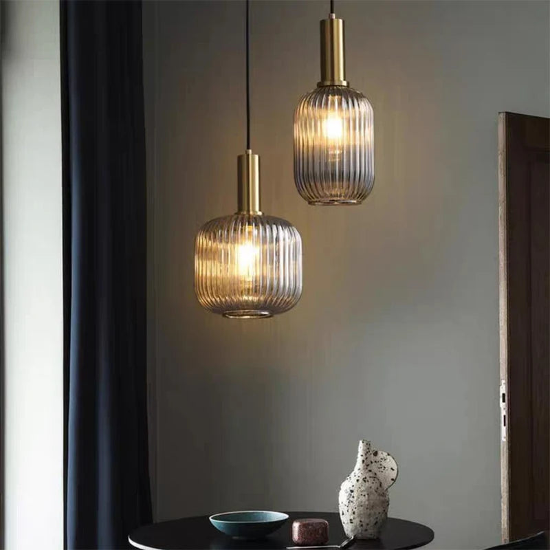 Lampe en verre soufflé