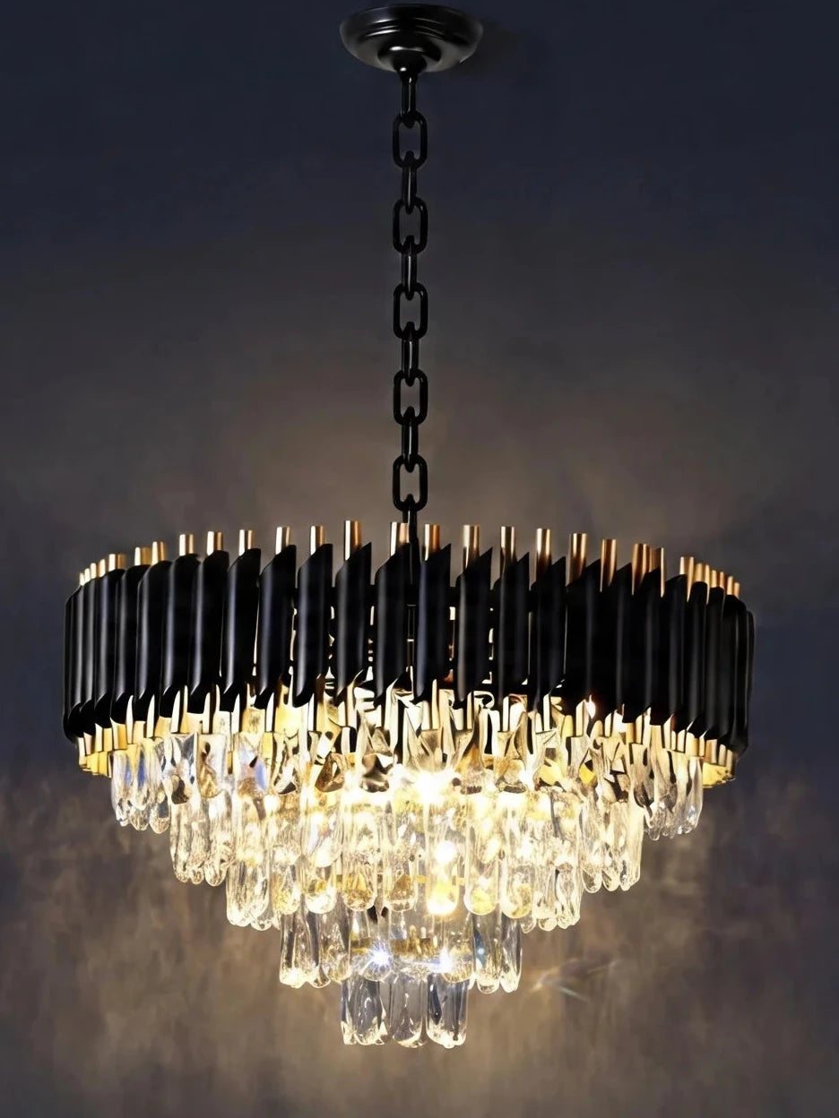 lampe noir et or