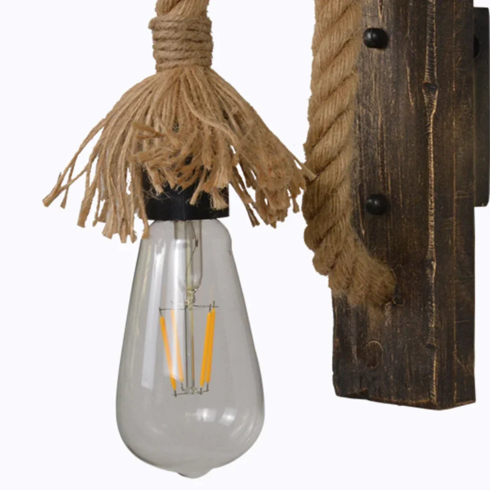 lampe murale bois