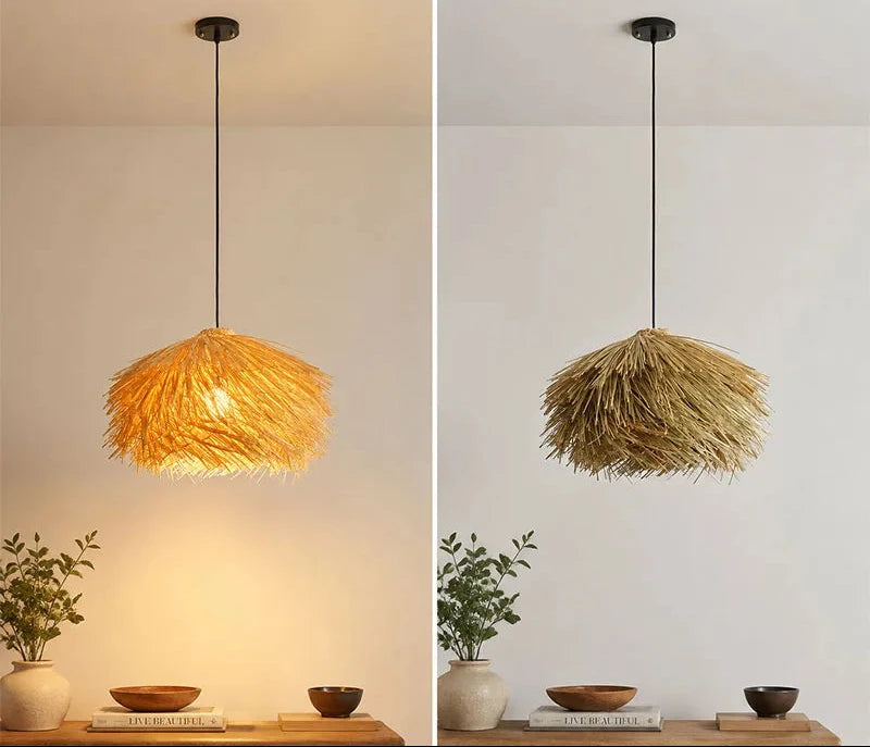 lampe paille