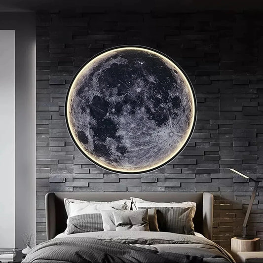 lampe lune murale